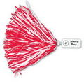 1000 Strand Vinyl Pom Poms w/ Rectangle/ Token Handle (Unimprinted)